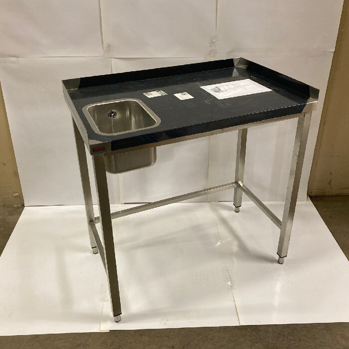 Rostfri bänk med ho