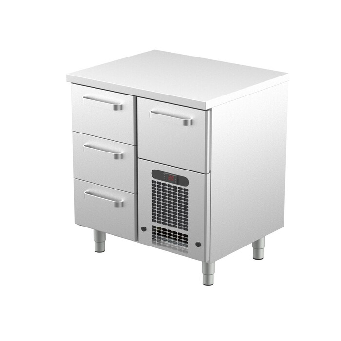 Kylbänk VLE 804 | 4 lådor